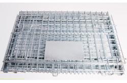 China Collapsible Wire Mesh Container Industrial Stackable Storage Wire Mesh Cage supplier