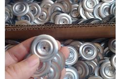 China 30mm Galvanized Steel Round Insulation Washer With Bevel Edge supplier