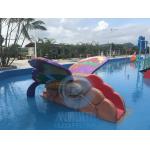 Fiberglass Kids Water Slide Cute Cat Duck Rabbit Mini Water Slide Anti UV for sale