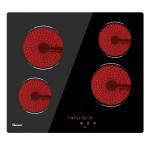 China 60cm Electric Ceramic Cooktop Burner Built In Black Glass Cooker With 4 Cooking Zones manufacturer