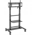 Manual Height adjustable Mobile Stand for Smart Display 55 inch to 86 inch for sale