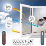 99% UV Rejection Silver Reflective Window Film Sun Blocking One Way Anti Glare
