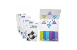 China Custom Sticky Chess Game Removable Glue Stickers Paper Board Children Toys supplier