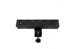 China Office Home ABS Multimedia Desktop Power Outlet With Clip supplier