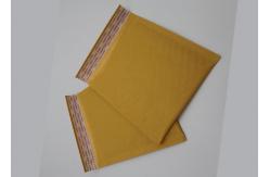 China Offset Printing Yellow Kraft Paper Bubble Mailers With 2 Sealing Sides supplier