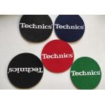 7 Inch Custom Printed Make Turntable 3mm Felt Slip Mat for sale