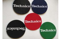 China 7 Inch Custom Printed Make Turntable 3mm Felt Slip Mat supplier