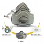 Reusable Dust Masks Filter Half Face Chemical Protective Masks To Protect Against Dust for sale