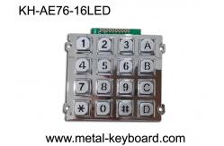 China 16 Keys Backlit Vandal Proof Access Keypad,  Metal Numeric Keypad supplier