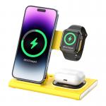 Fast 3 In 1 Wireless Foldable Charger For Watch Earphone IPhone for sale