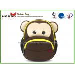 Softback Toddler Monkey Backpack , Animal Backpacks For Toddlers 13L for sale