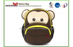 China Softback Toddler Monkey Backpack , Animal Backpacks For Toddlers 13L supplier