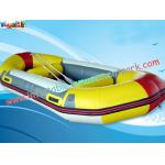 Customized 0.9mm Inflatable Boat Toys PVC Tarpaulin Fabric River Rafting for sale