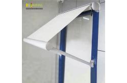 China Drop Arm Remote Retractable Window Awnings  Polyester Acrylic Fabric supplier