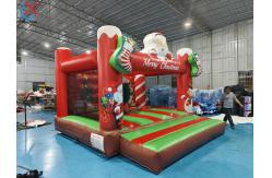 China Supplier Inflatable Christmas Santa Claus Jumping House Inflatable Bouncy Castle supplier