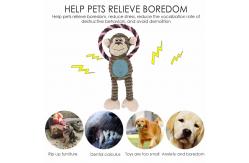 China Monkey Shape Indestructible Plush Dog Toys Soft Dog Toys For Heavy Chewers supplier