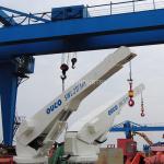 2T 5M CCS Certified Telescoping Boom Crane Yacht Pedestal Jib for sale