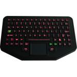 Wide Temperature Silicone Industrial Keyboard Desktop Type For Military for sale