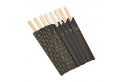 China Natural Bamboo Disposable Chopsticks with Printing Logo on Sleeve Length 18cm/21cm/24cm supplier