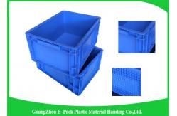 China Big Capacity Plastic Stackable Containers Warehousing Transportation Blue supplier