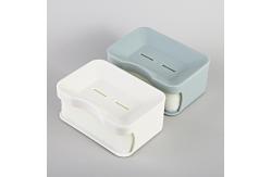 China Double Layer Drain Soap Box Absorbent Sponge Bathroom Soap Box supplier