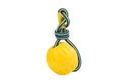 China 7cm 9cm Foam Dog Balls EVA Floating Pet Chew Toys Yellow Purple Customized supplier
