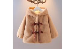 China Rabbit Plush Childrens Winter Jackets 110cm Padded Waterproof Coat Upset Horn Buckle supplier