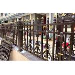 Black Powder Coating  Iron Tubular Metal Fence Spearhead Design