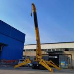 12ton Spider Crawler Crane With Fly Jib Folding Spider Crawler Crane For Glass Lifting for sale