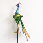 Solar Powered Garden Decoration for Outdoor Peacock Flamingo Various Birds Customized for sale