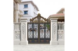 China Smart Profile Cast Aluminum Gate Security Doors For Villa Garden supplier