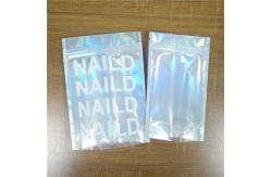 China Biodegradable Iridescent Mylar Laser Pouch Plastic Bag Packaging Salt Coffee Body Scrub supplier