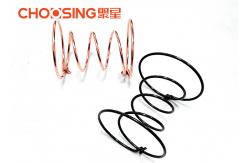 China Golden Chrome Plating Double Cone Springs Opening Diameter 80 - 130mm supplier