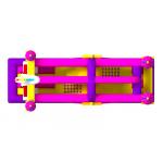 Outdoor Unicorn Theme 4x9.5x4.5m Inflatable Obstacle Courses