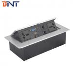 Pop Up Desktop Power Sockets With Zinc Alloy Material Surface Panel for sale