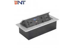 China Pop Up Desktop Power Sockets With Zinc Alloy Material Surface Panel supplier