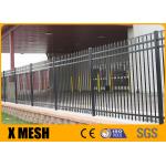 Astm F2589 Standard Decorative Wrought Iron Fence Anti Rust Border Protection for sale
