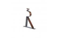 China Iron Pipe Curtain Rods With Flower Shape Finial For Bedroom supplier