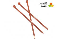 China Orange Self Locking 100mm Nylon UL94V2 Bulk Cable Ties supplier
