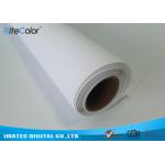 300D x 600D Polyester Canvas Rolls / Matte Polyester Print Fabric For Pigment Ink for sale