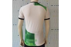 China Twill Plain Permeable 100% Polyester Soccer Player Jersey supplier