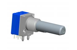 China Pulse Absolute Rotary Shaft Encoder 16 Dedent Metal Shaft Sealed With 20000 Cycles supplier