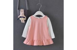 China 110CM 17KG Toddlers Matching Vest And Skirt White Long Sleeve Shirt Outfit Sets supplier