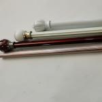 6.3m Silver Adjustable Home 0.45mm Galvanized Pipe Curtain Rod