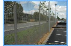 China Clearvu 358 Security Galvanized Fence Panels / Mesh Panels V Formation Horizontal supplier