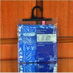 Garment  Laminated Zip Plastic Poly Bag with Hanger Custom Printed