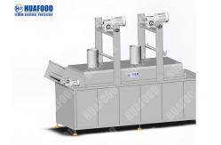 China Sweet Potato Chip Automatic Fryer Machine 30KW Automatic Lifting System supplier