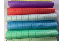 China 130GSM Anti Static ESD Polyester 5mm Stripe Polyester Carbon ESD Fabric supplier