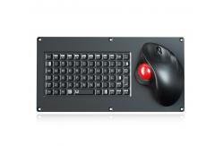 China Compact Format Military Keyboard With 69 Keys And Ergonomic Trackball Mouse supplier