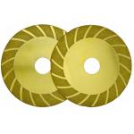 4 Inch Titanium Plating Diamond Tile Blade Wave Cutting Wheel Grinding Disc for sale